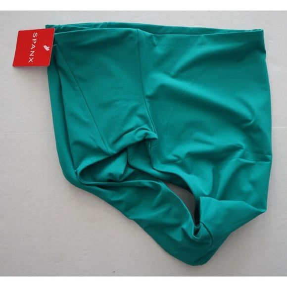 Spanx 50125R Women's Sz L Mystic Green Classic High Rise Swim Brief Bottom - Picture 6 of 8